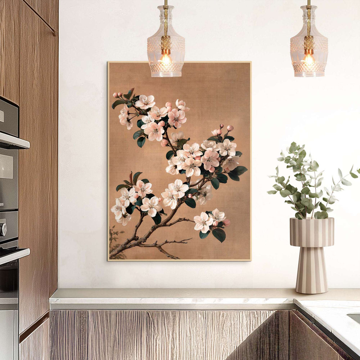 Framed Poster Soft Pink Bloom 70x50