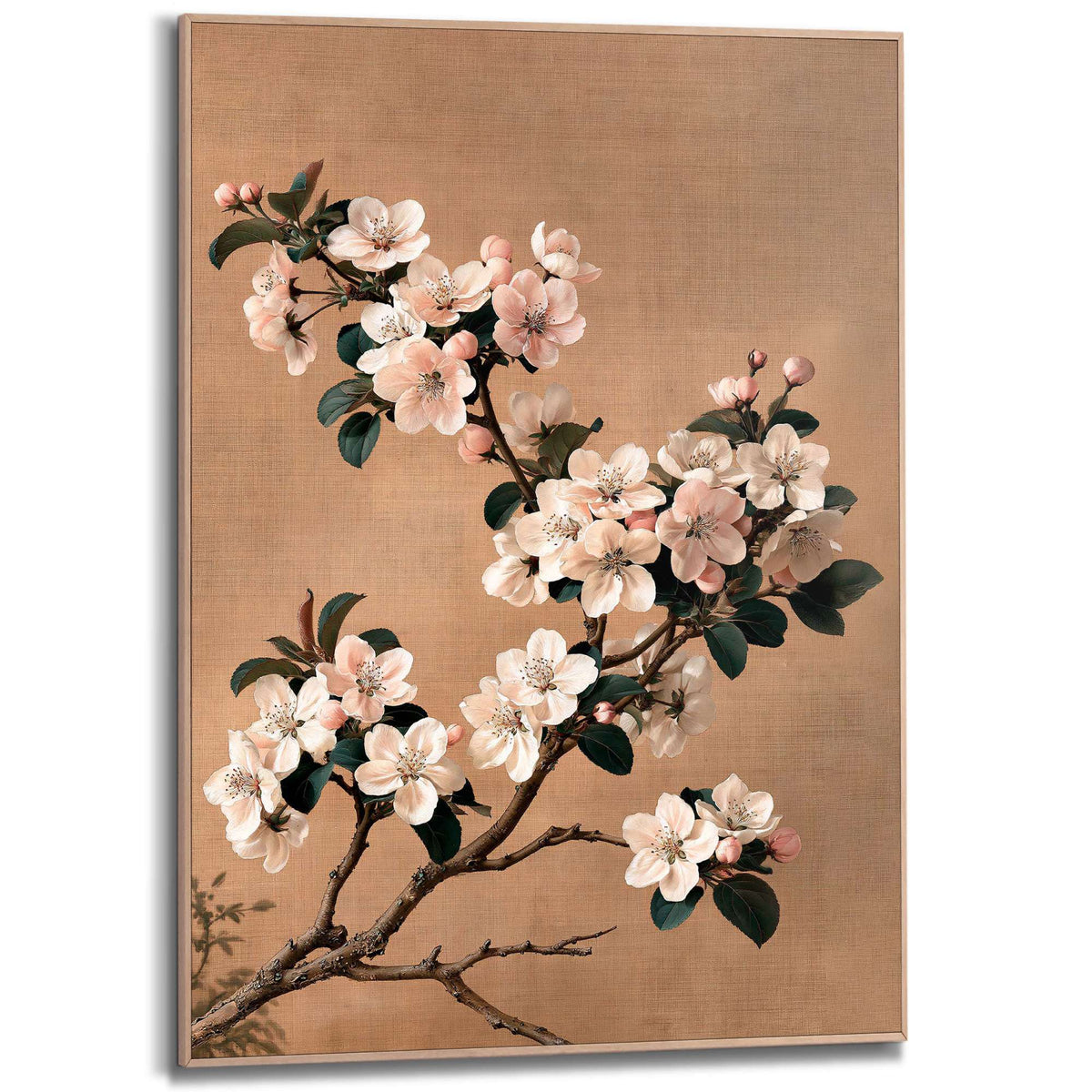 Framed Poster Soft Pink Bloom 70x50