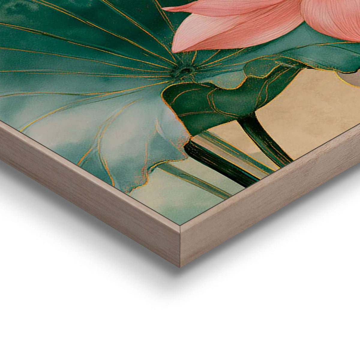 Framed Poster Pink lotus in Bloom 70x50