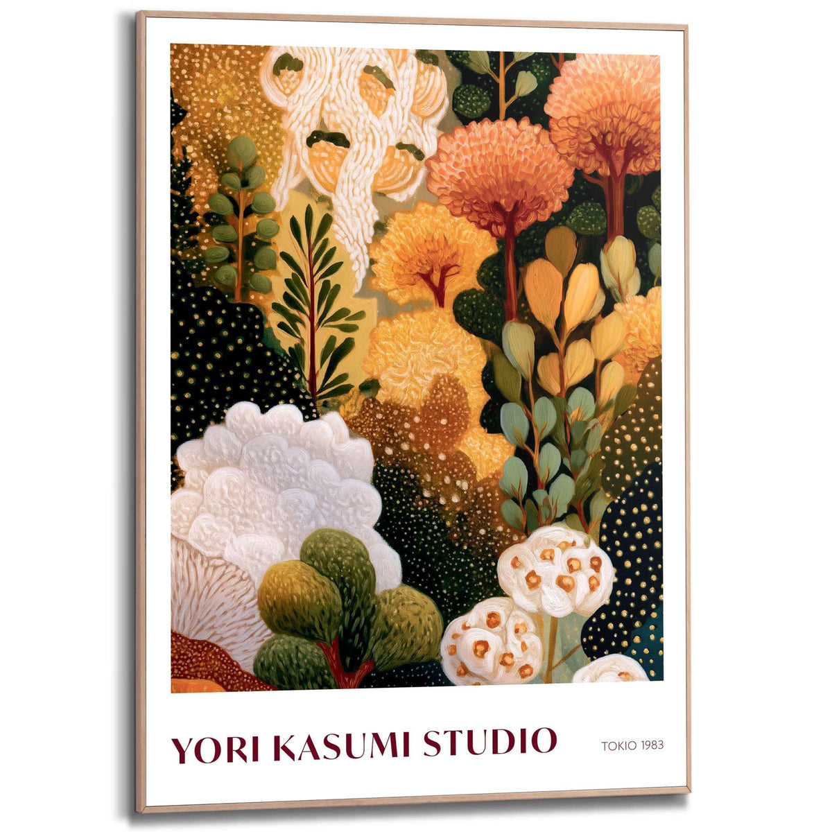 Framed Poster Yayoi Kusuma - autumn botanics 70x50