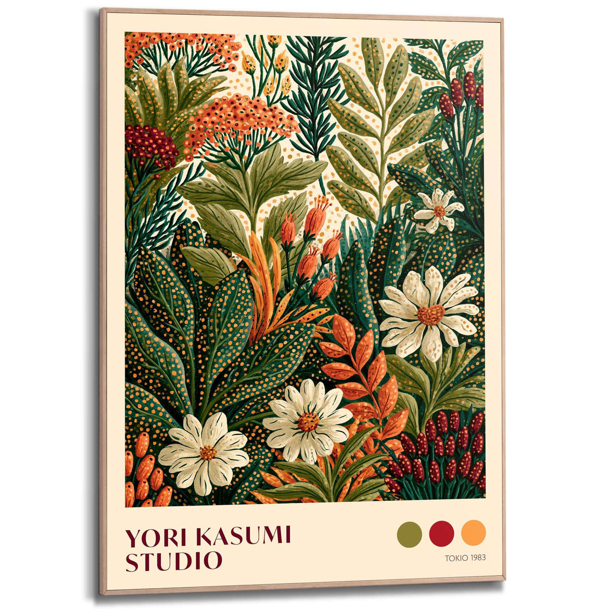 Framed Poster Yori Kasumi Studio - Botanics 70x50