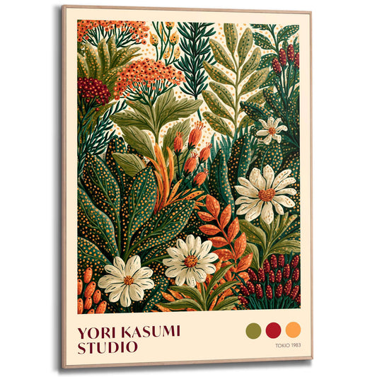 Framed Poster Yori Kasumi Studio - Botanics 70x50