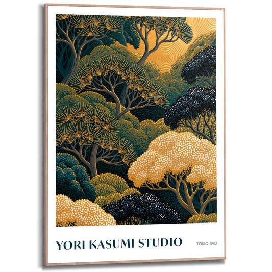 Framed Poster Yori Kasumi Studio - Golden Forest 70x50