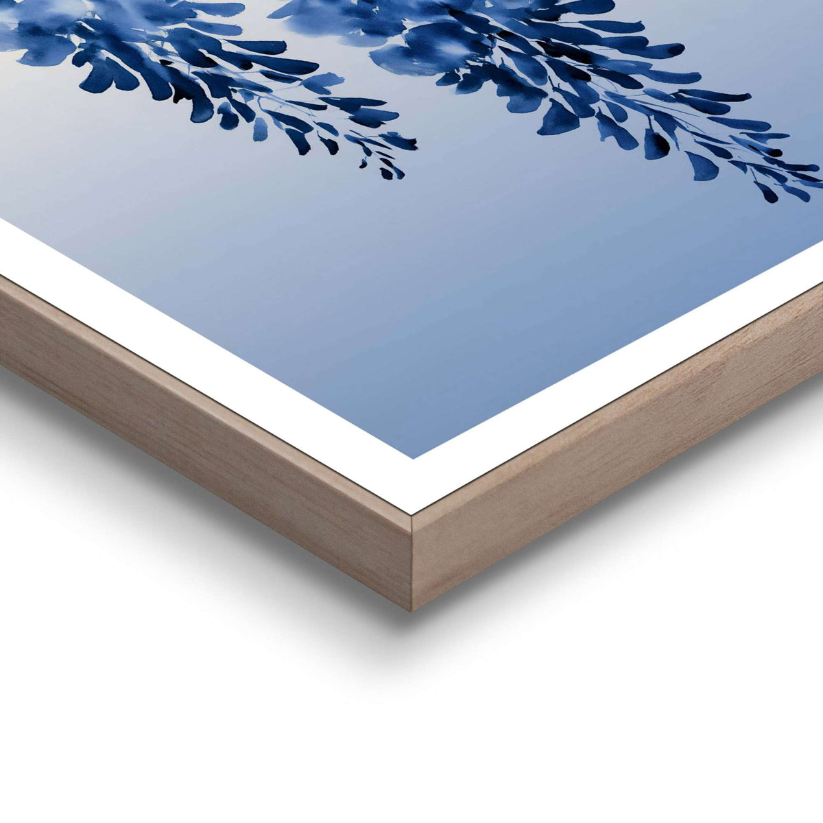 Framed Poster Blue Botanical Duo 50x40
