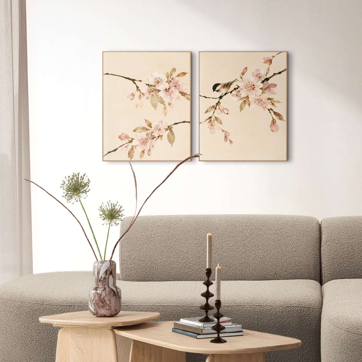Framed Poster Soft Spring 50x40
