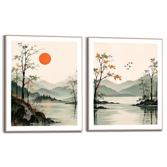 Framed Poster Japanese Serenity 50x40