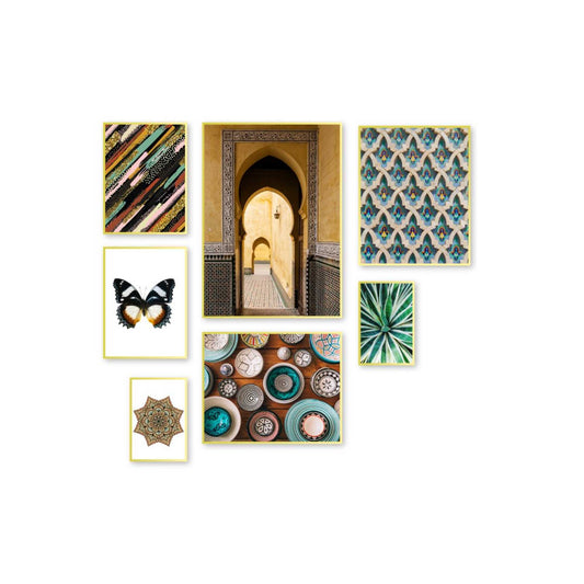 Framed in Gold Bohemian Vibes Set I - Framed in Gold Set 7pcs 70x50