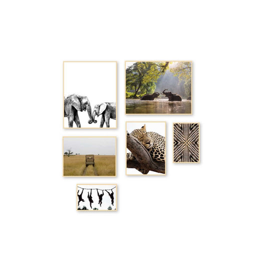 Framed in Wood Pure Nature Set I - Framed in Wood Set 6pcs 50x40