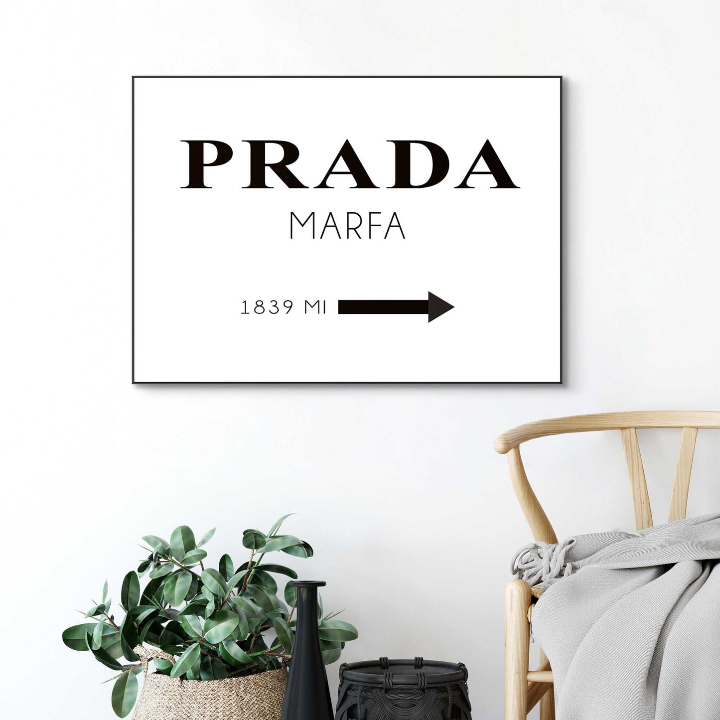 Framed Poster Prada - Marfa 50x70
