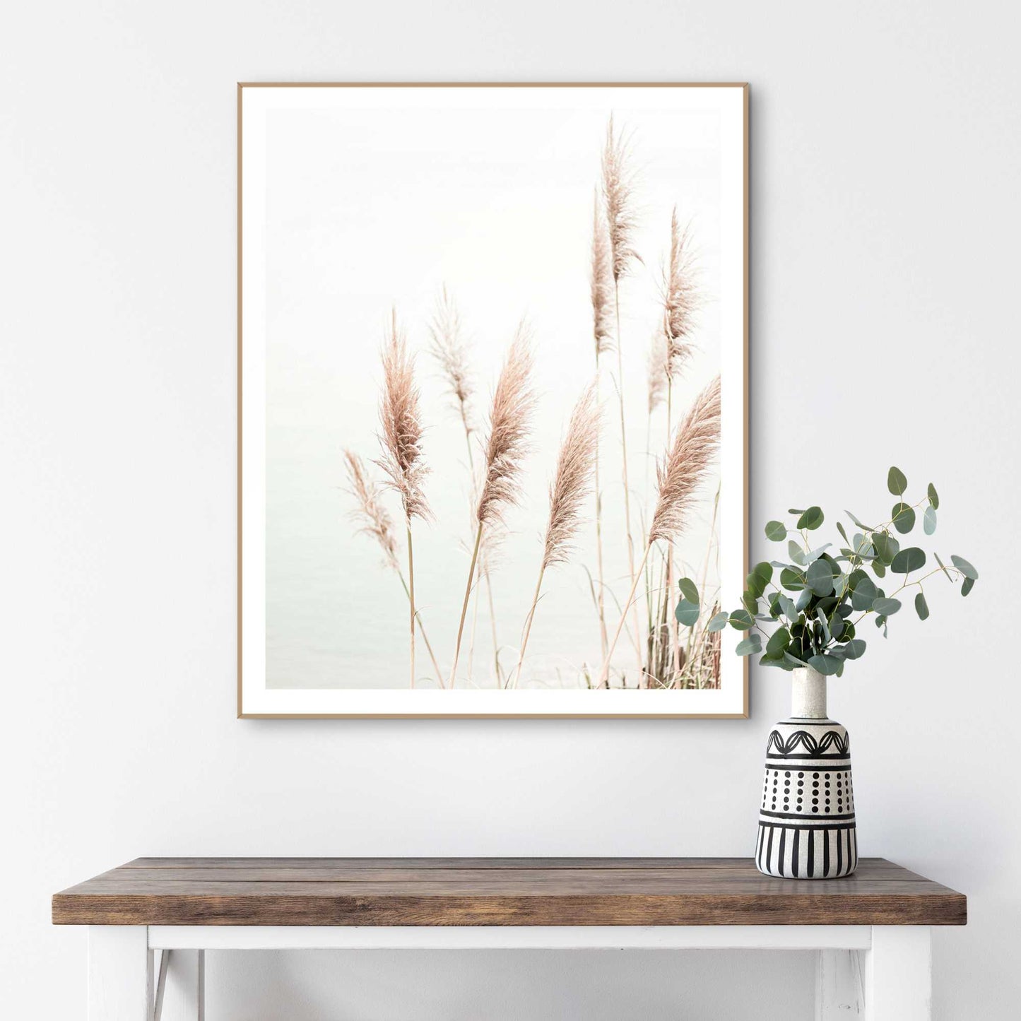 Framed Poster Sea Reed 50x40