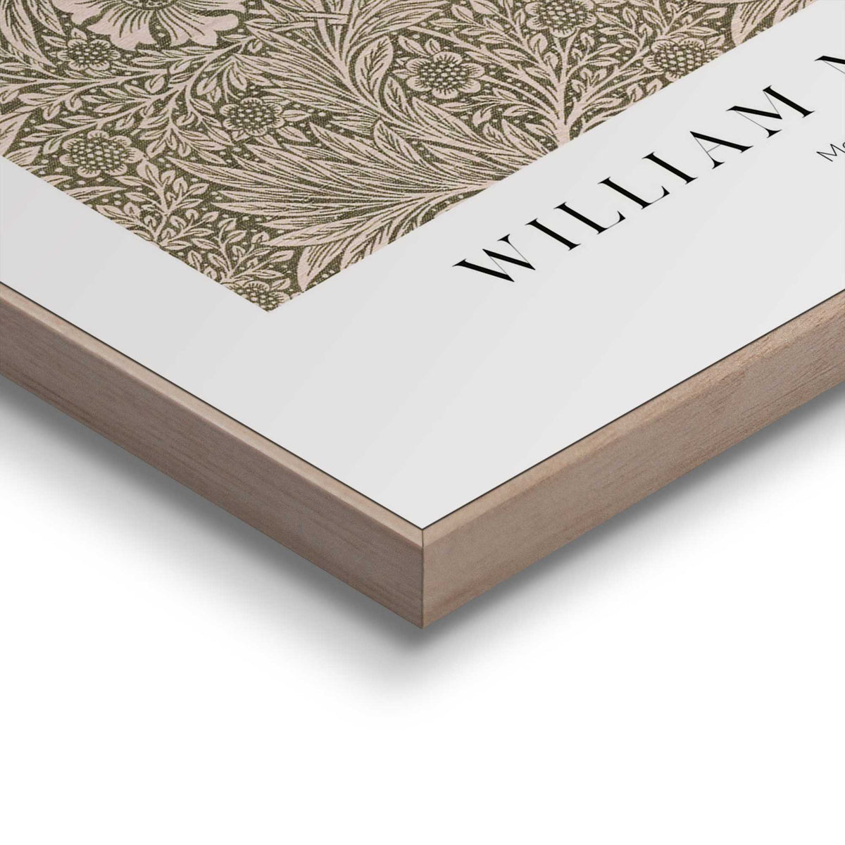 Framed in Wood William Morris - marigold 50x40