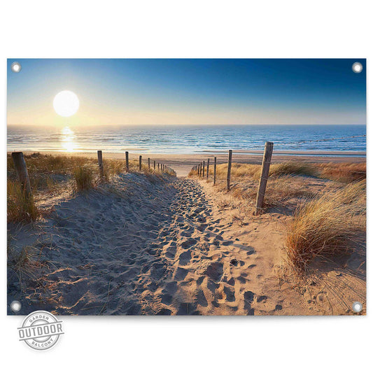 Outdoor Art Dutch Beach Sunset 50x70