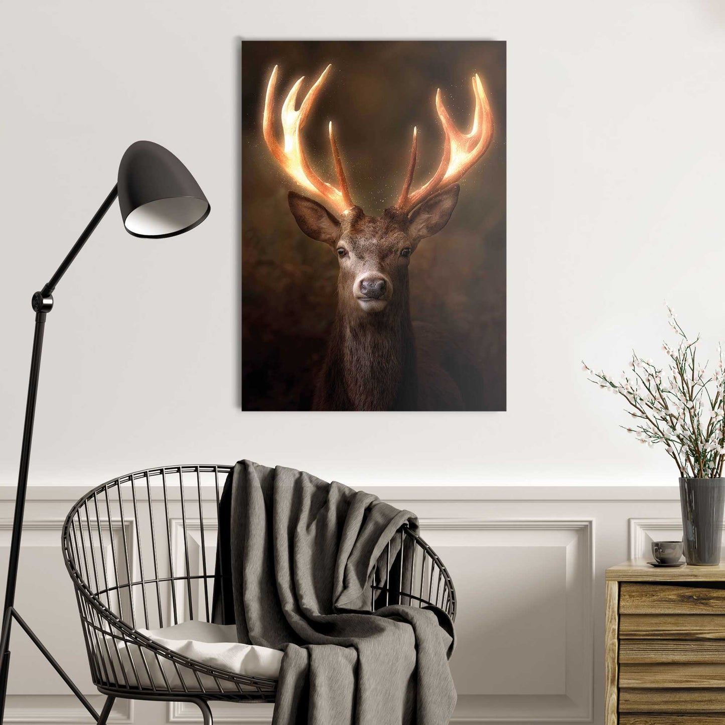 Canvas Deer Glow 70x50