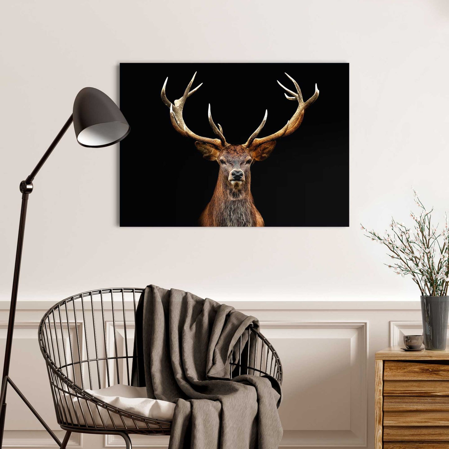Canvas Deer in the Dark 50x70