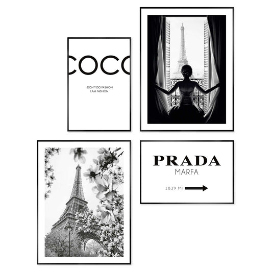 Framed Poster Paris Feelings 40x30