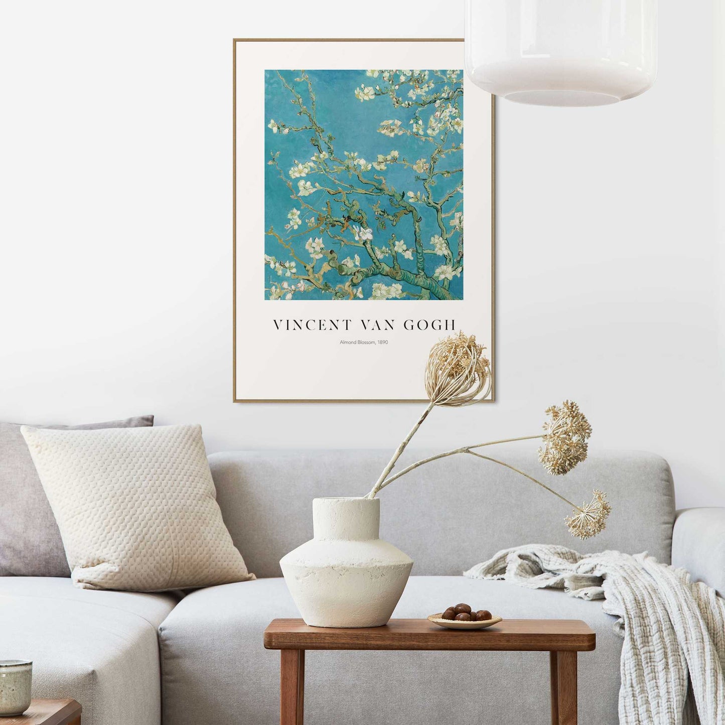 Framed in Wood Van Gogh - almondblossom 70x50