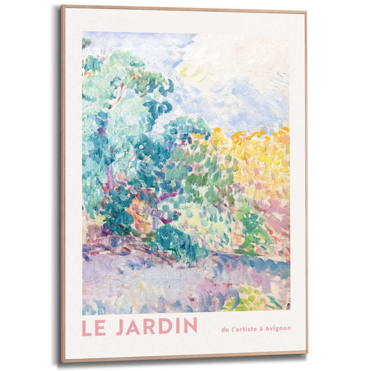 Framed in Wood Henri Lebasque - le jardin 70x50