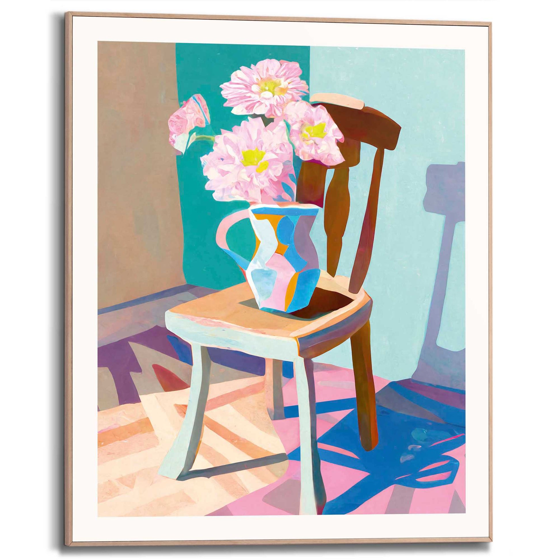 Framed in Wood Spring Chair 50x40
