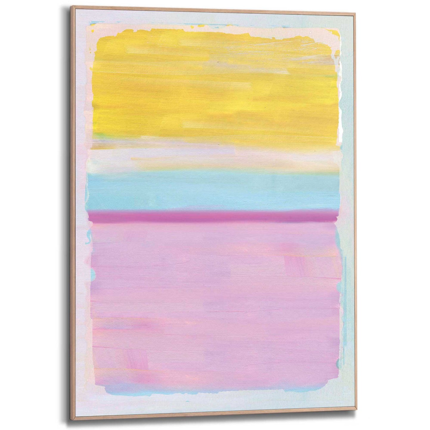 Framed in Wood Spring Colours 70x50
