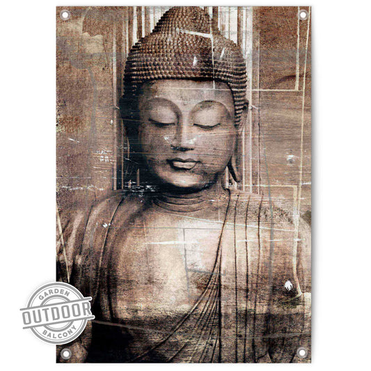 Outdoor Art Buddha Chill 70x50
