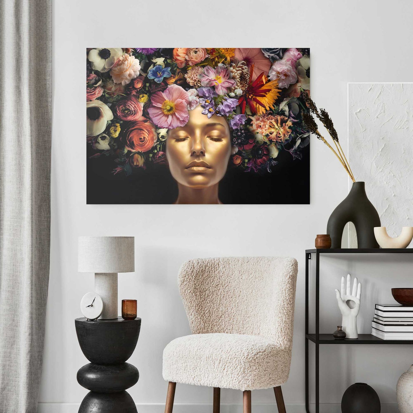 Plexiglass painting Floral Piece 70x100