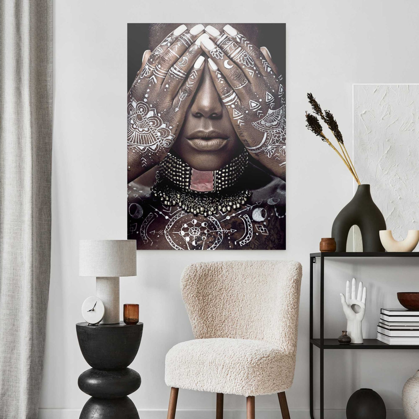 Plexiglass painting Ethnic Sight 100x70