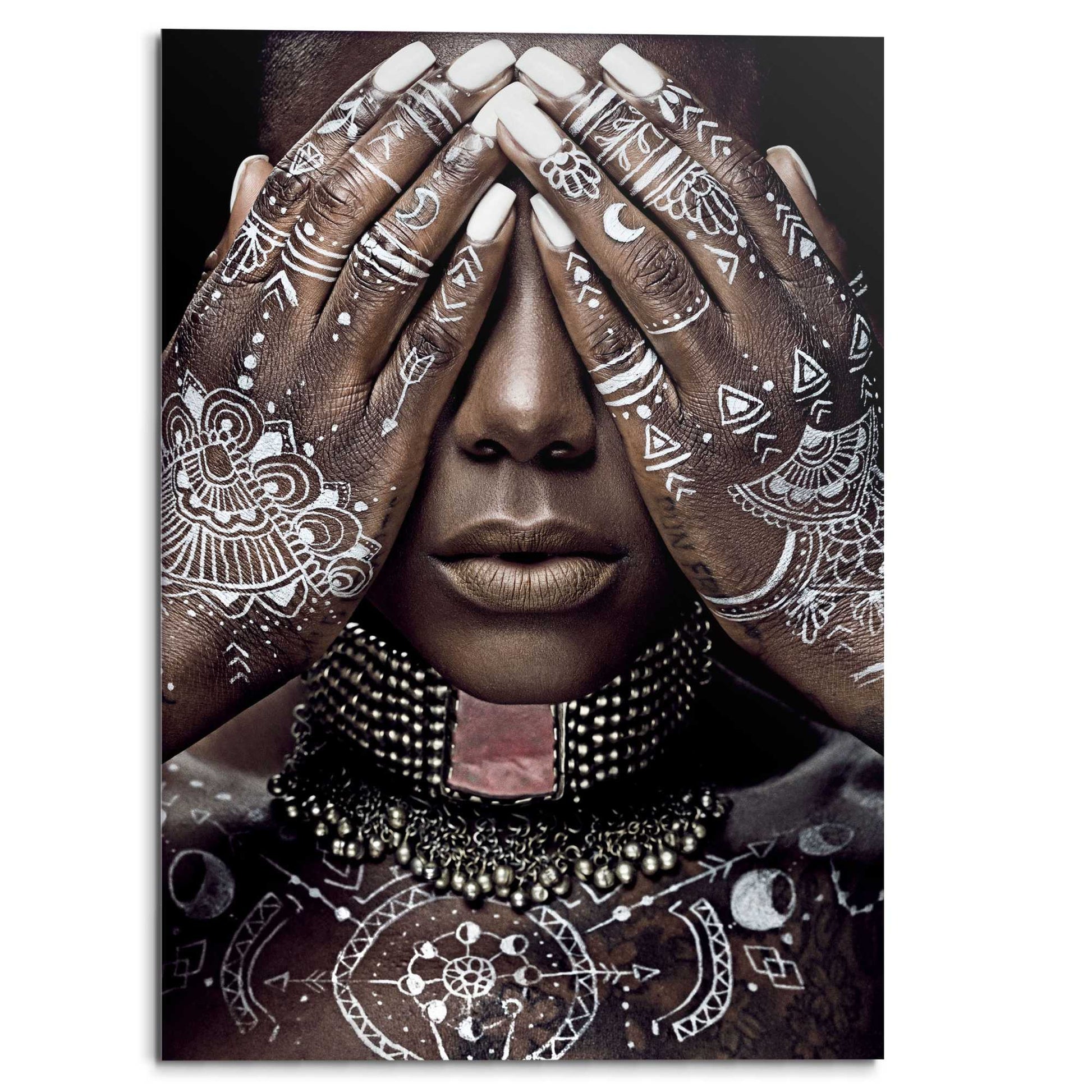 Plexiglass painting Ethnic Sight 100x70