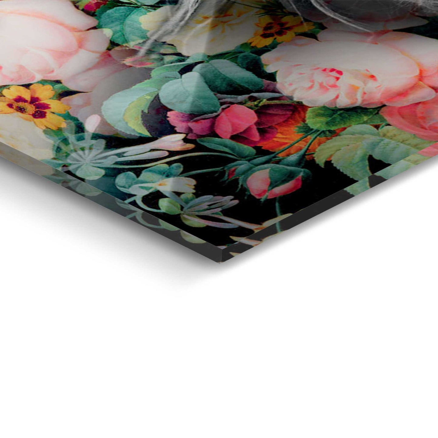Plexiglass painting Spring Flowered Lady 70x100