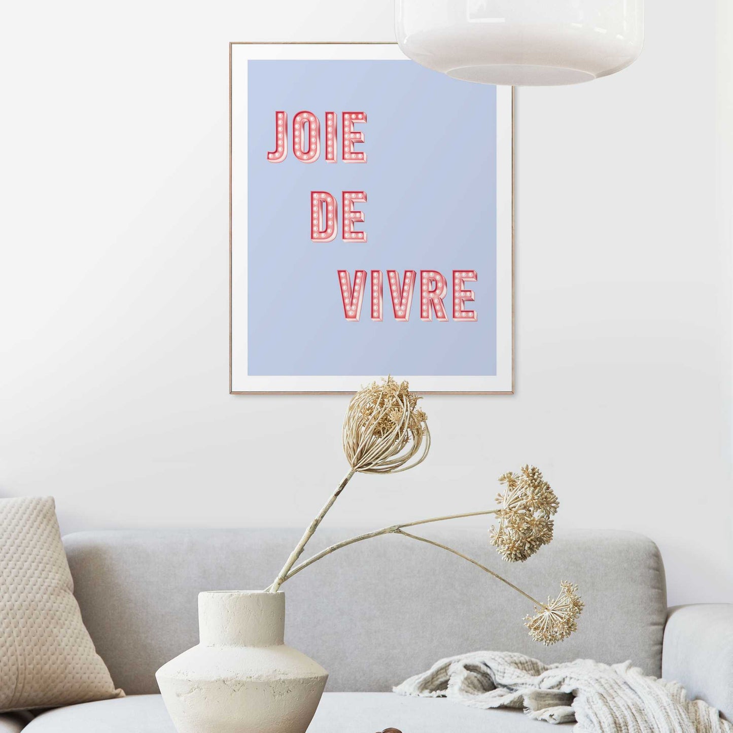 Framed in Wood Joie de Vivre 50x40