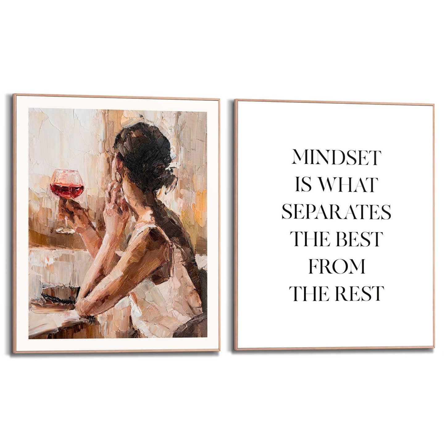 Framed in Wood Mindset 40x50