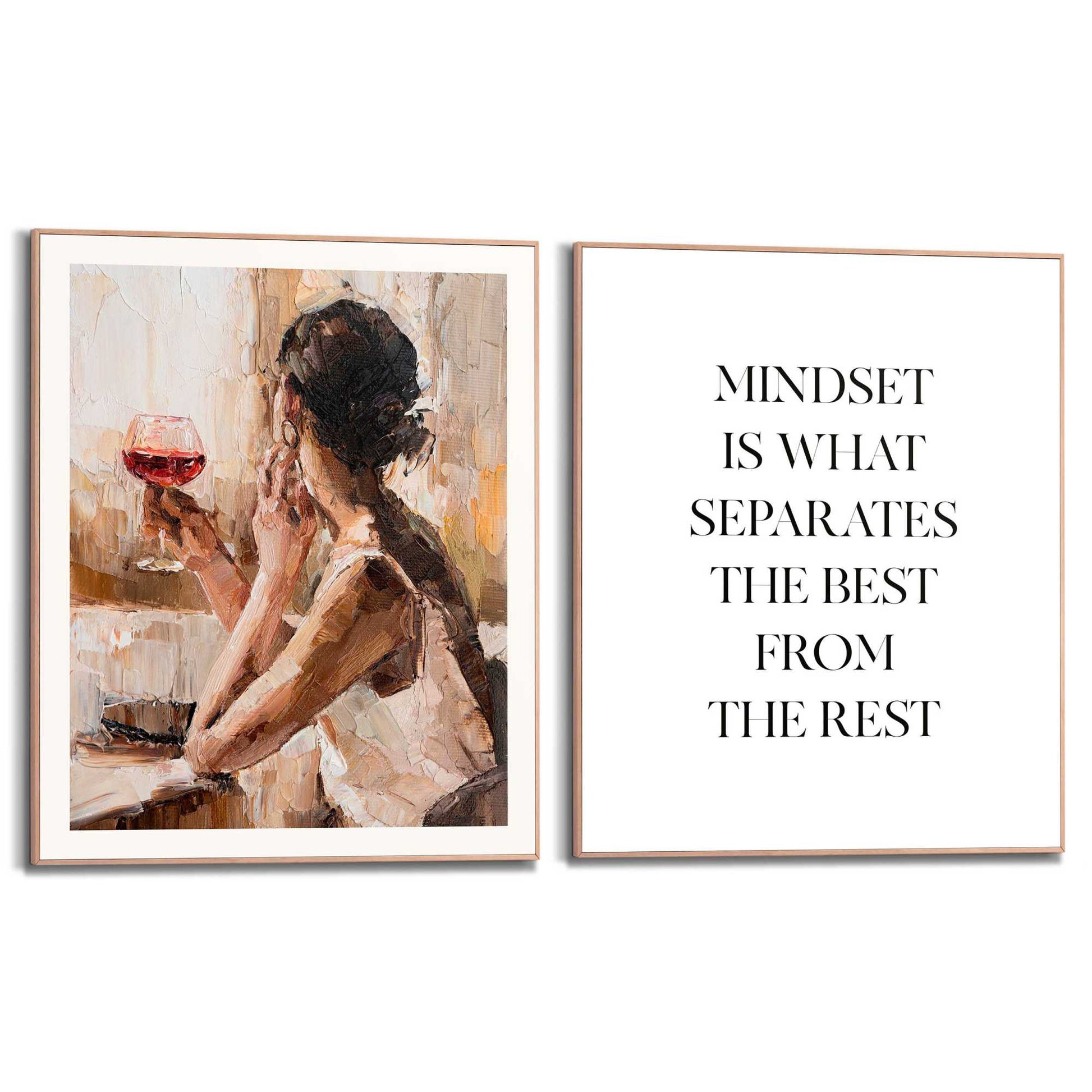 Framed in Wood Mindset 40x50