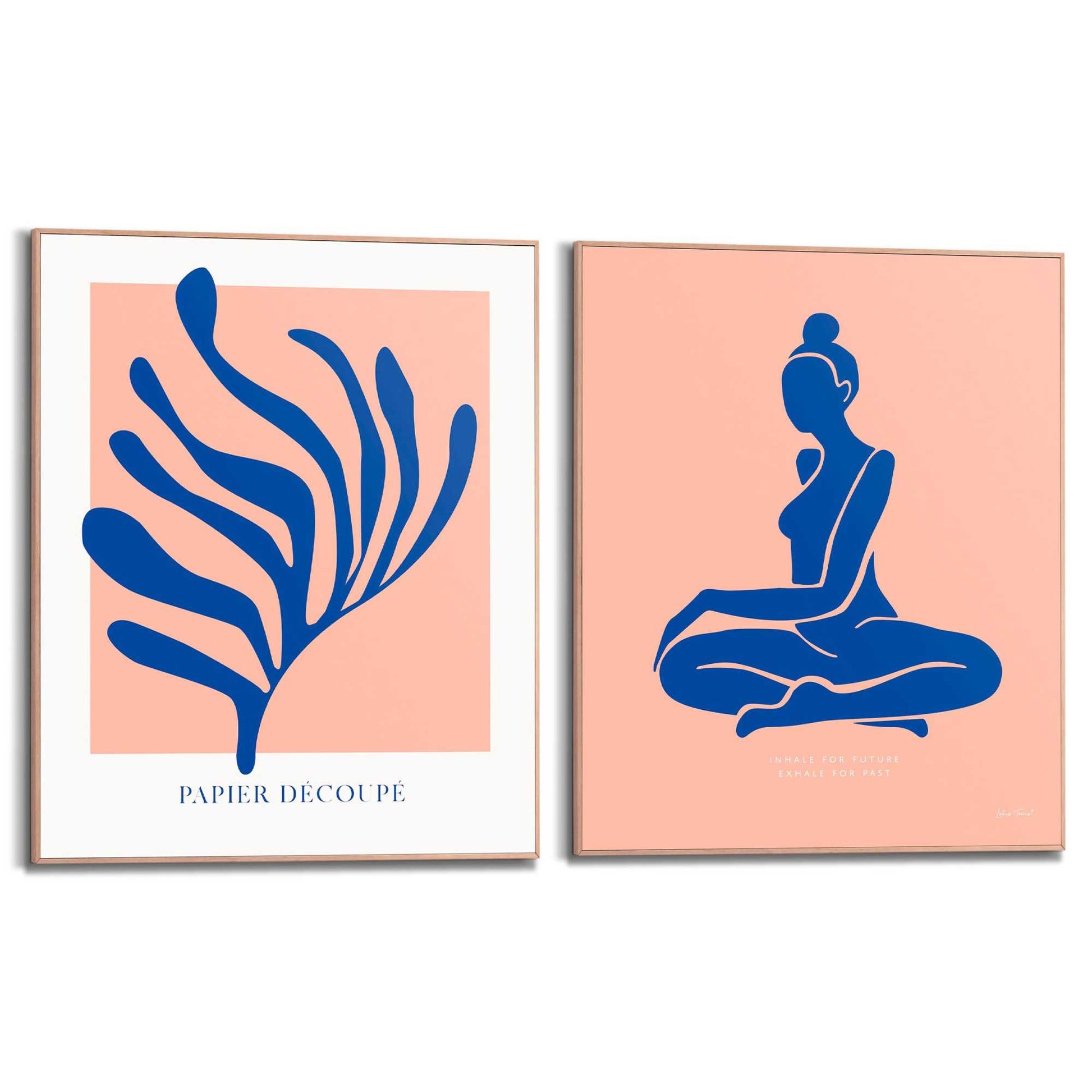 Framed in Wood Zen Set 40x50