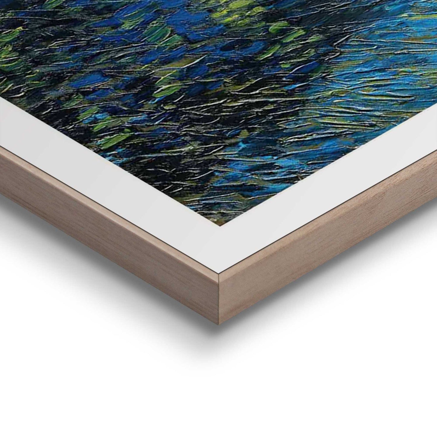Framed in Wood Van Gogh - starry night over the Rhone 50x70