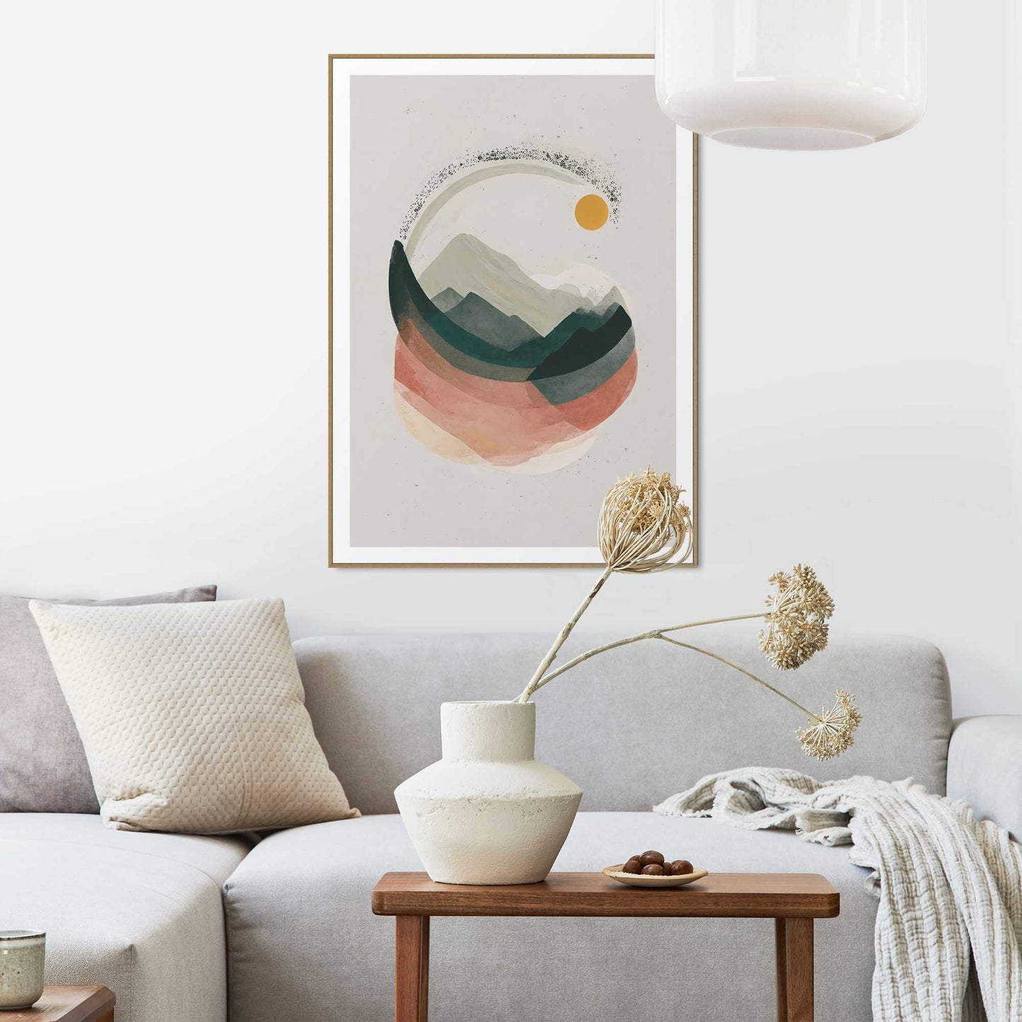 Framed in Wood Earth Naturals 70x50