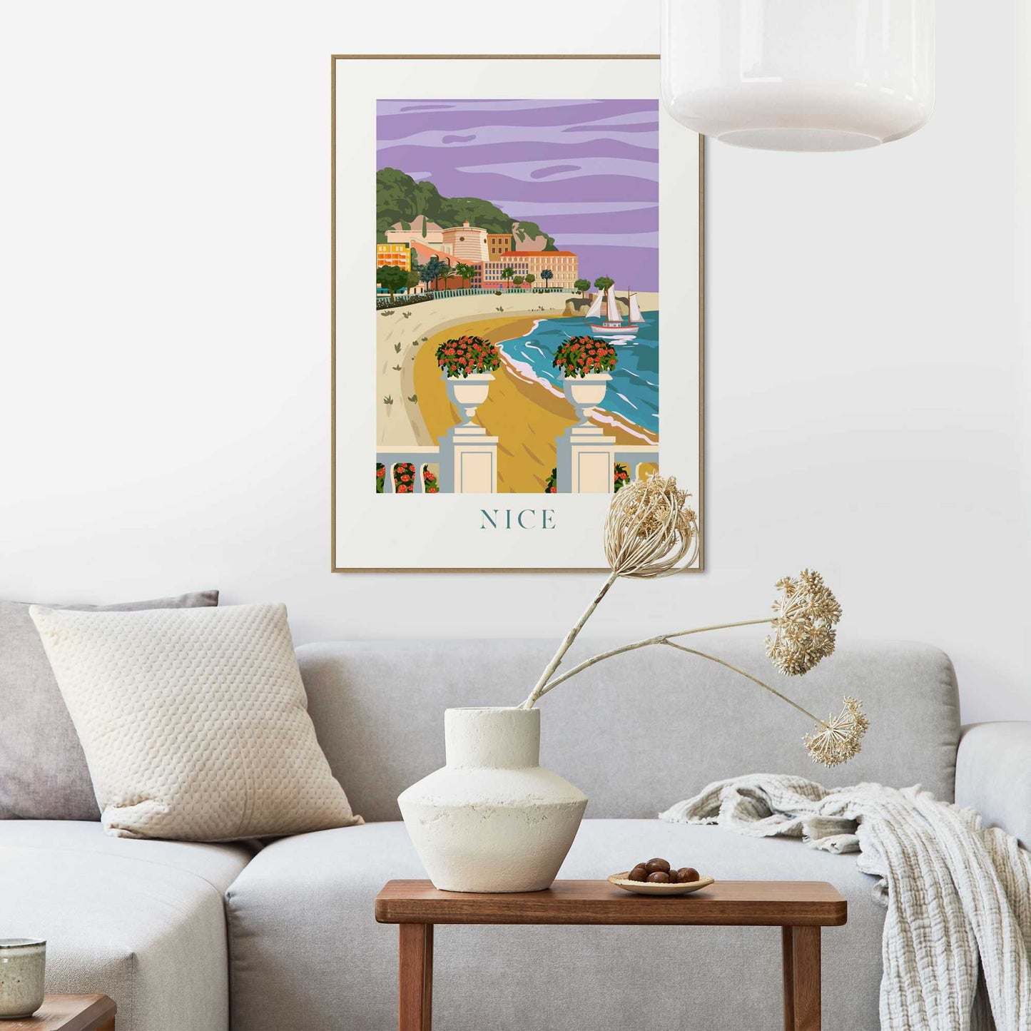 Framed in Wood Nice 70x50