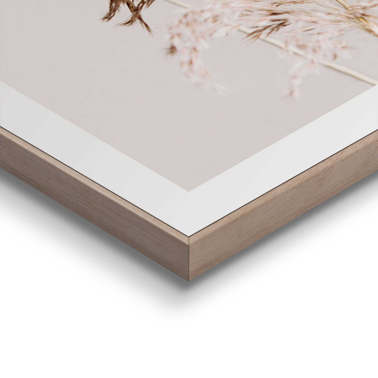 Framed in Wood Dried Flower Set 40x30