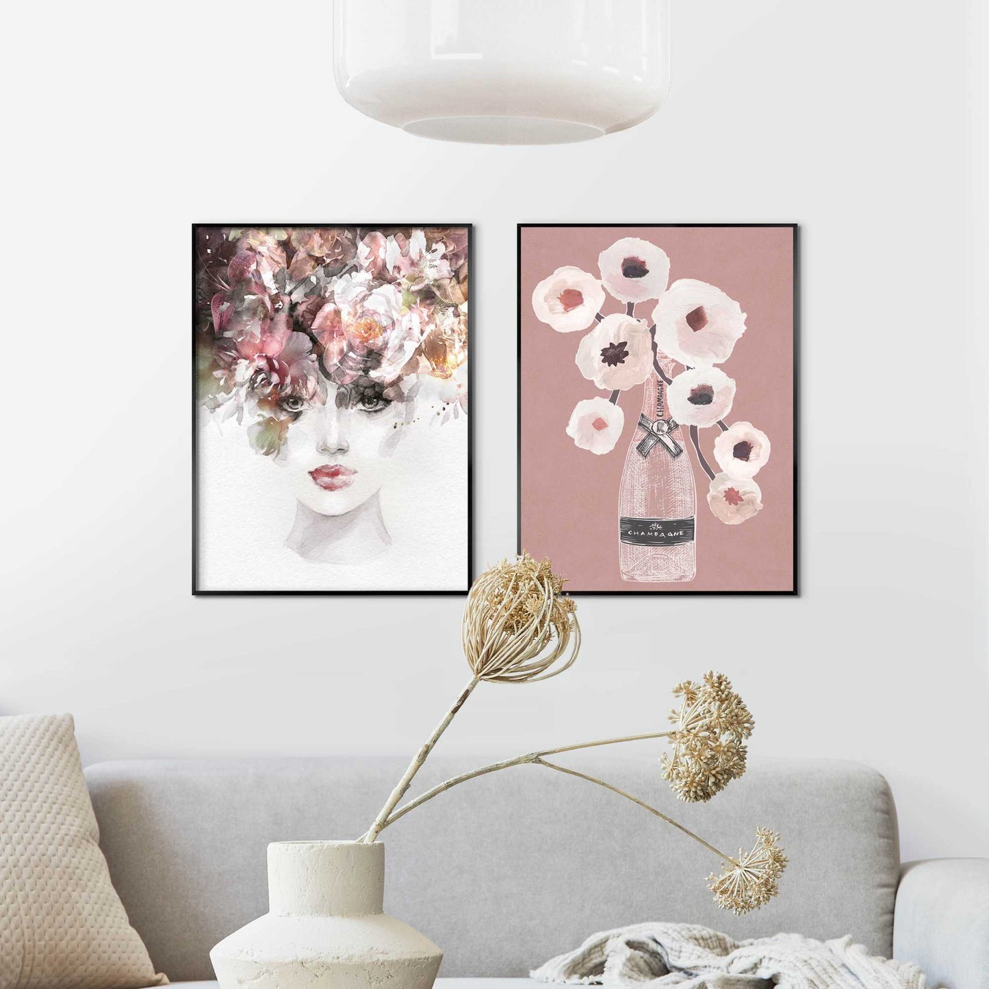 Framed in Black Champagne Party 40x30