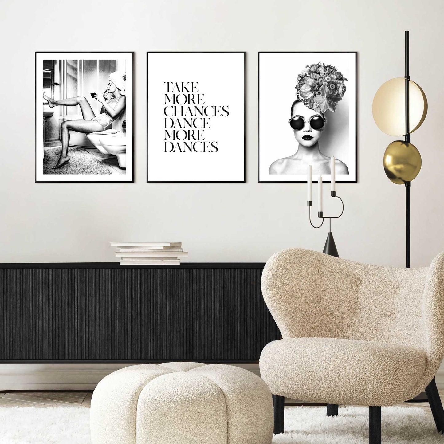 Framed in Black Lots of Chances 40x30