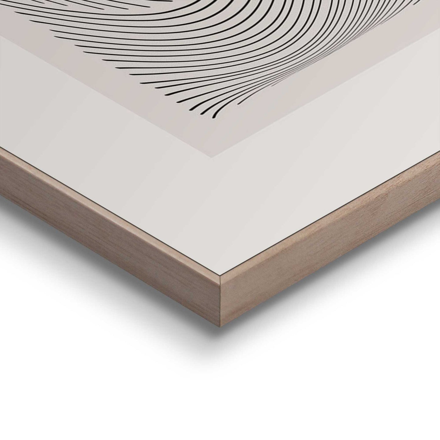 Framed in Wood Japandi Wave 70x50