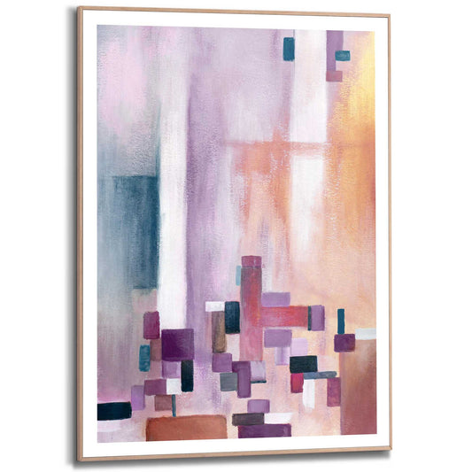 Framed in Wood Lilac Beauty 70x50