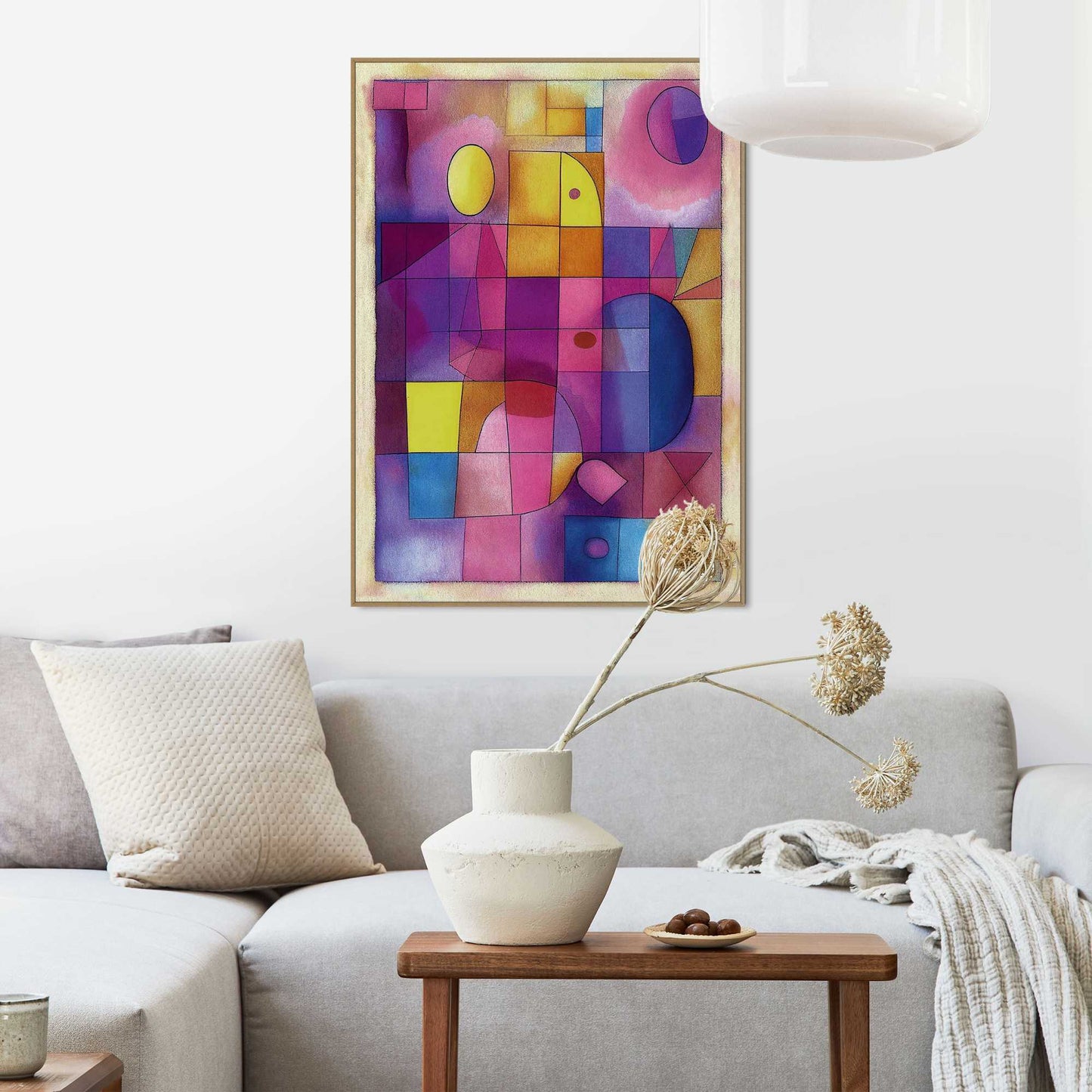 Framed in Wood Coloured Window 70x50