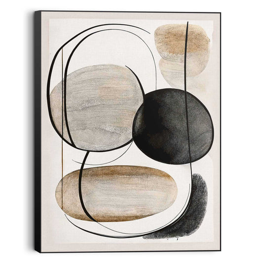 Canvas walldecoration Natural Pebbles I 80x60