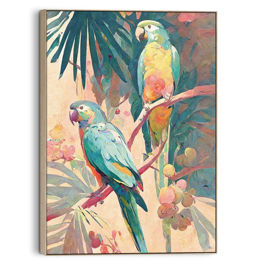 Canvas Parrot Colours 100x70