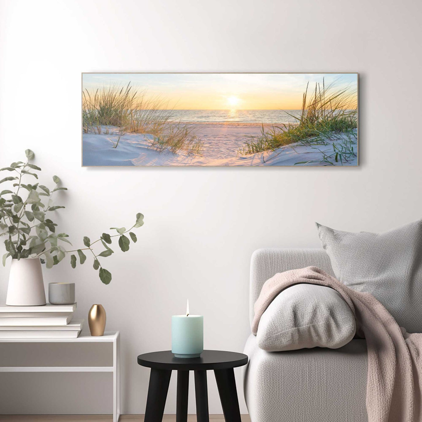 Framed Picture Evening Dunes 30x90