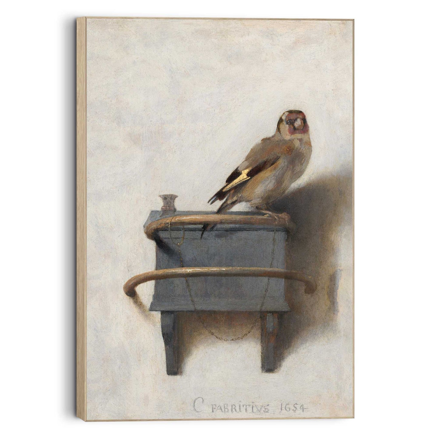 Framed Picture Carel Fabritius - goldfinch 90x60