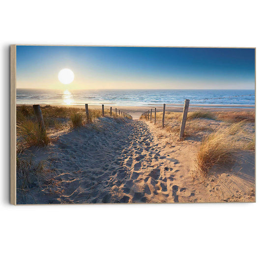 Framed Picture Road to Beach 60x90