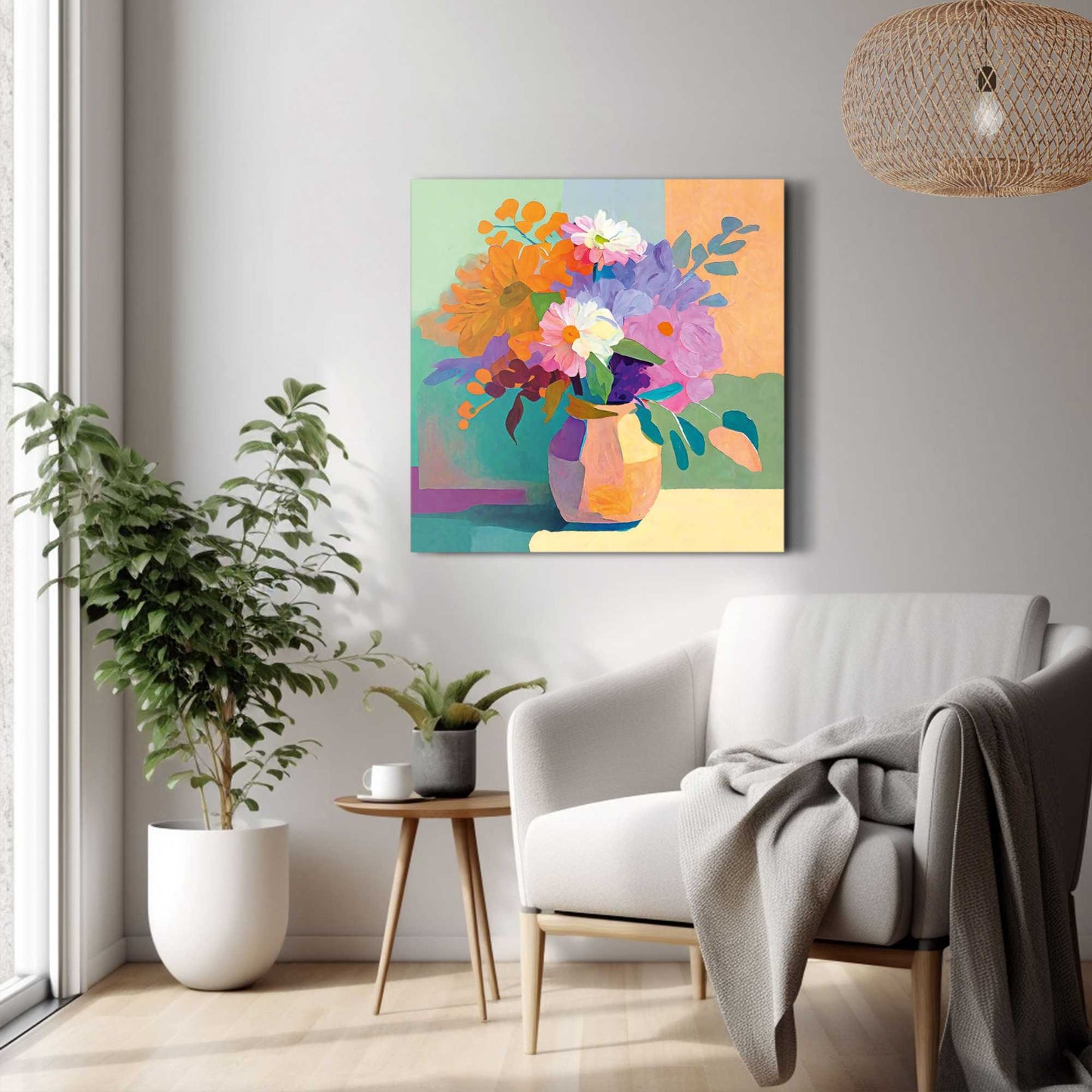 Print on Canvas Vase Colour Boost 50x50