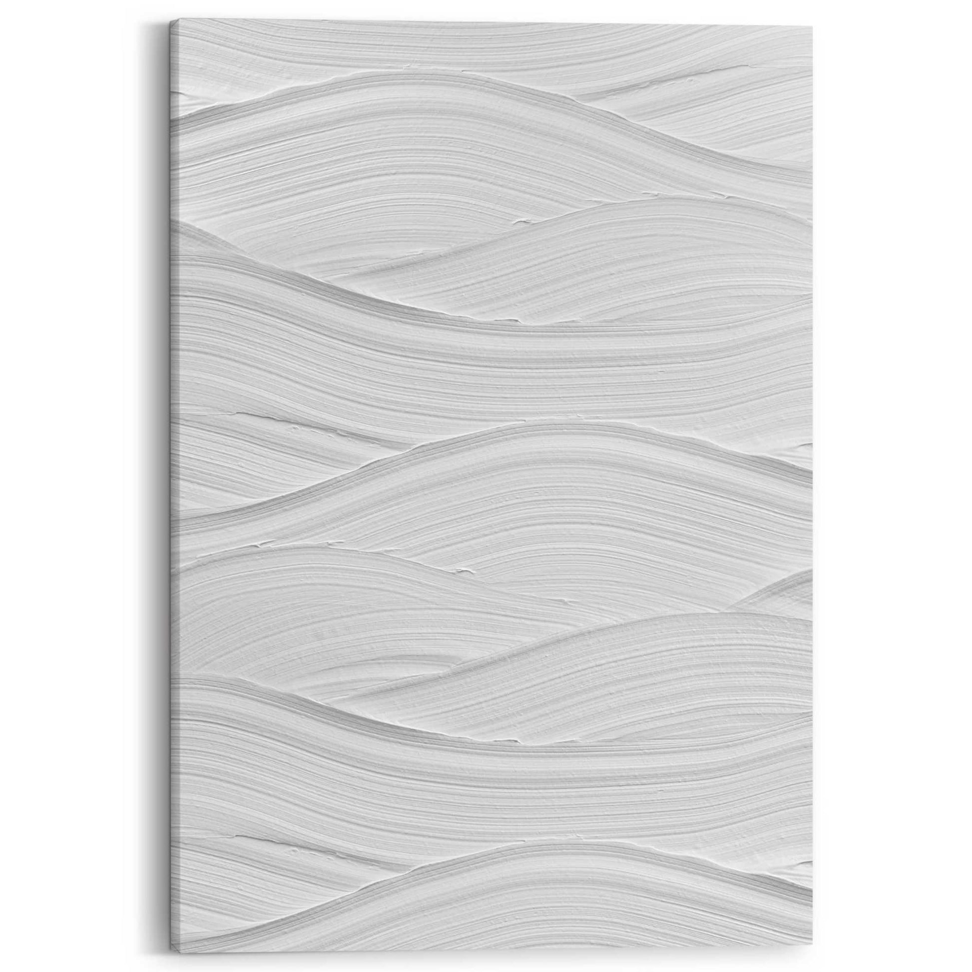 Canvas White Waves 100x70