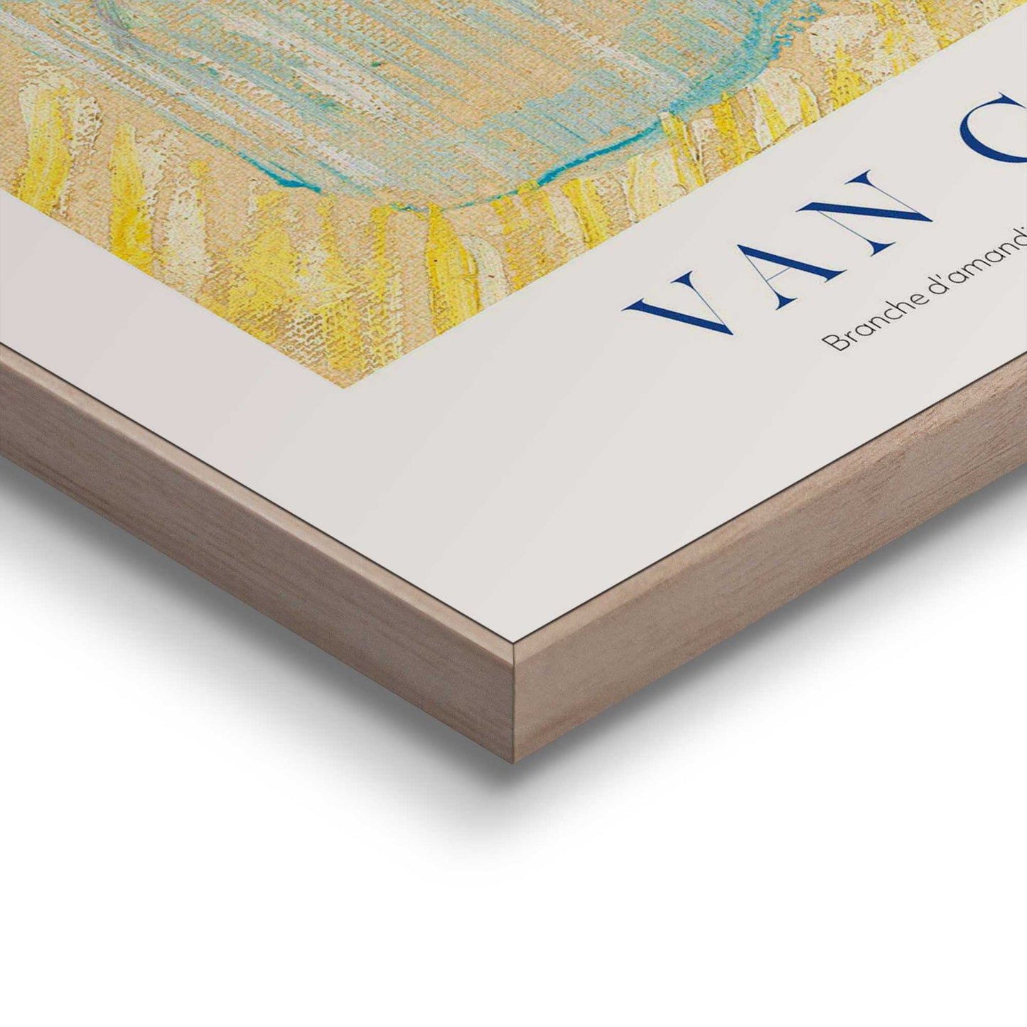 Framed in Wood Vincent van Gogh - vase with almondblossom 50x40