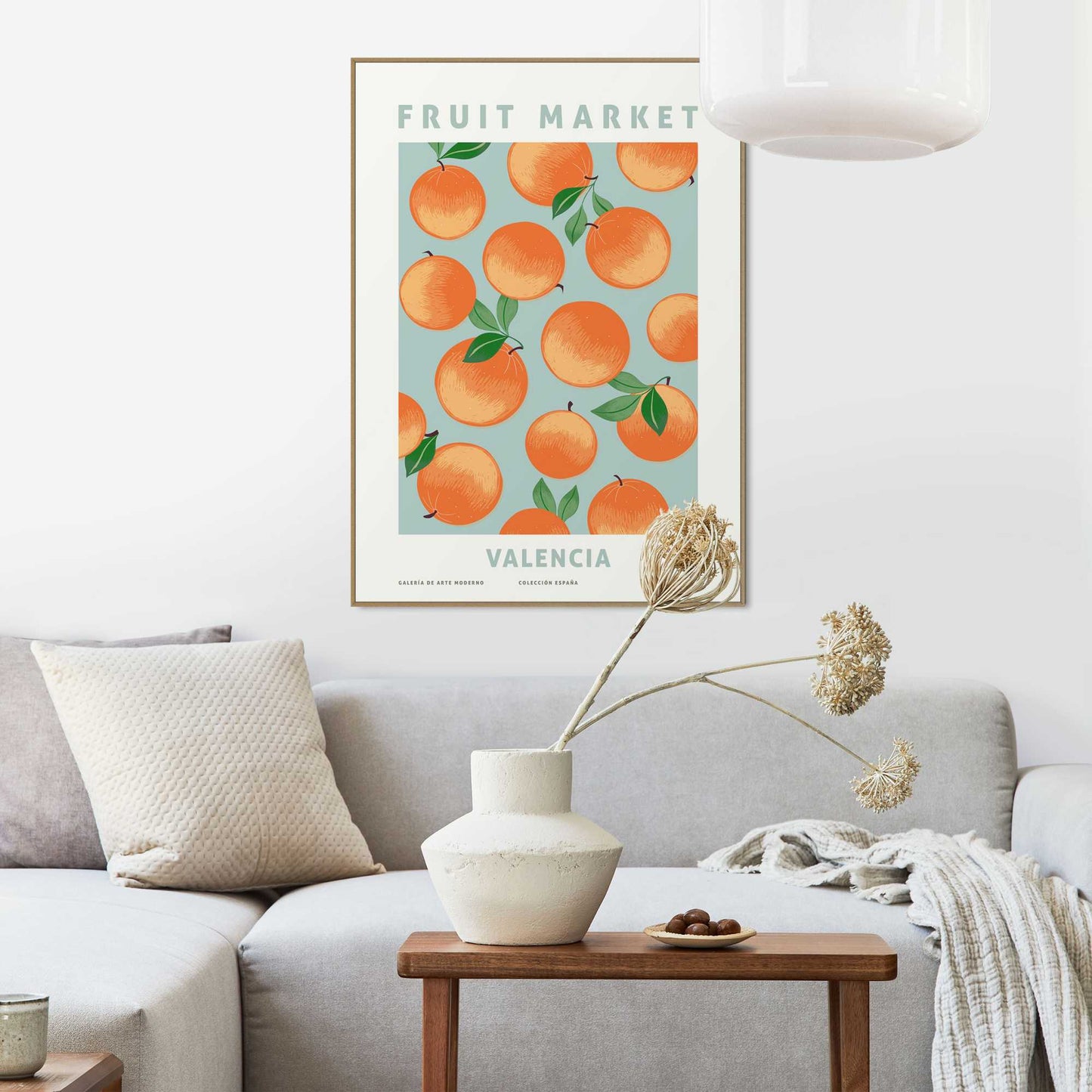 Framed in Wood Valencia Oranges 70x50